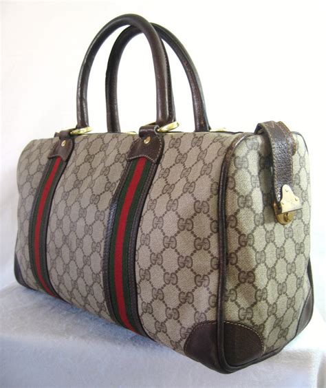 vintage gucci duffel bag|authentic Gucci duffle.